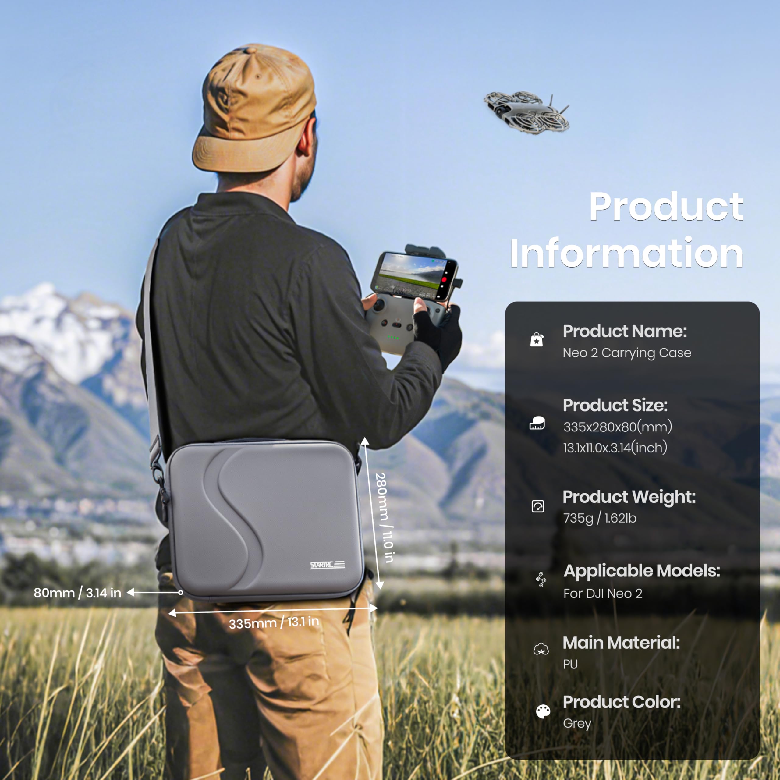 Drone Joystick Cover - DJI Neo 2 Aksesuarları için Taşıma
