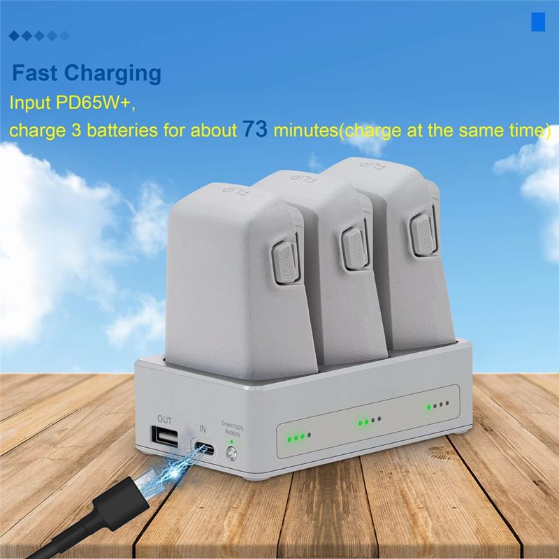 DJI Flip için B92B Üç Yollu Şa - Drone Power Bank incelemesi ve fiyatı