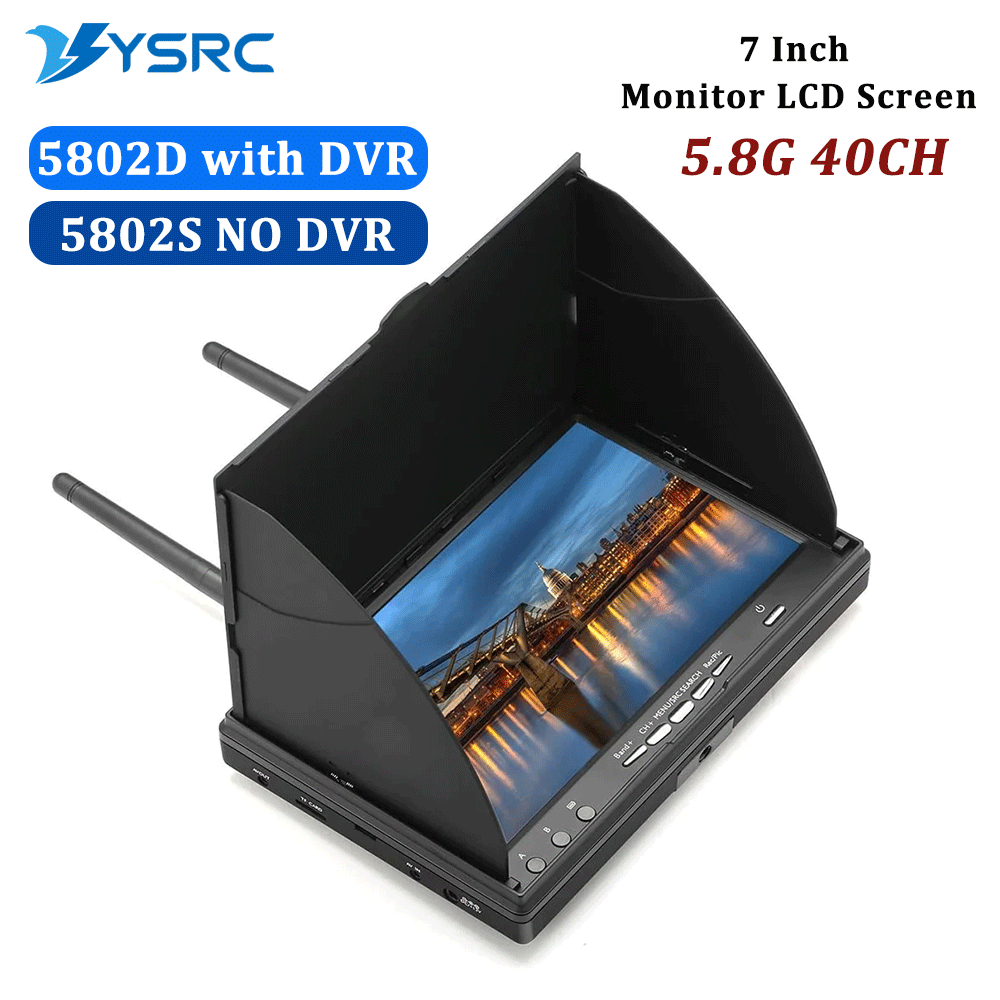 5.8G FPV DVR LS5802D 7 İnç Mon - Drone Controller Screen incelemesi ve fiyatı